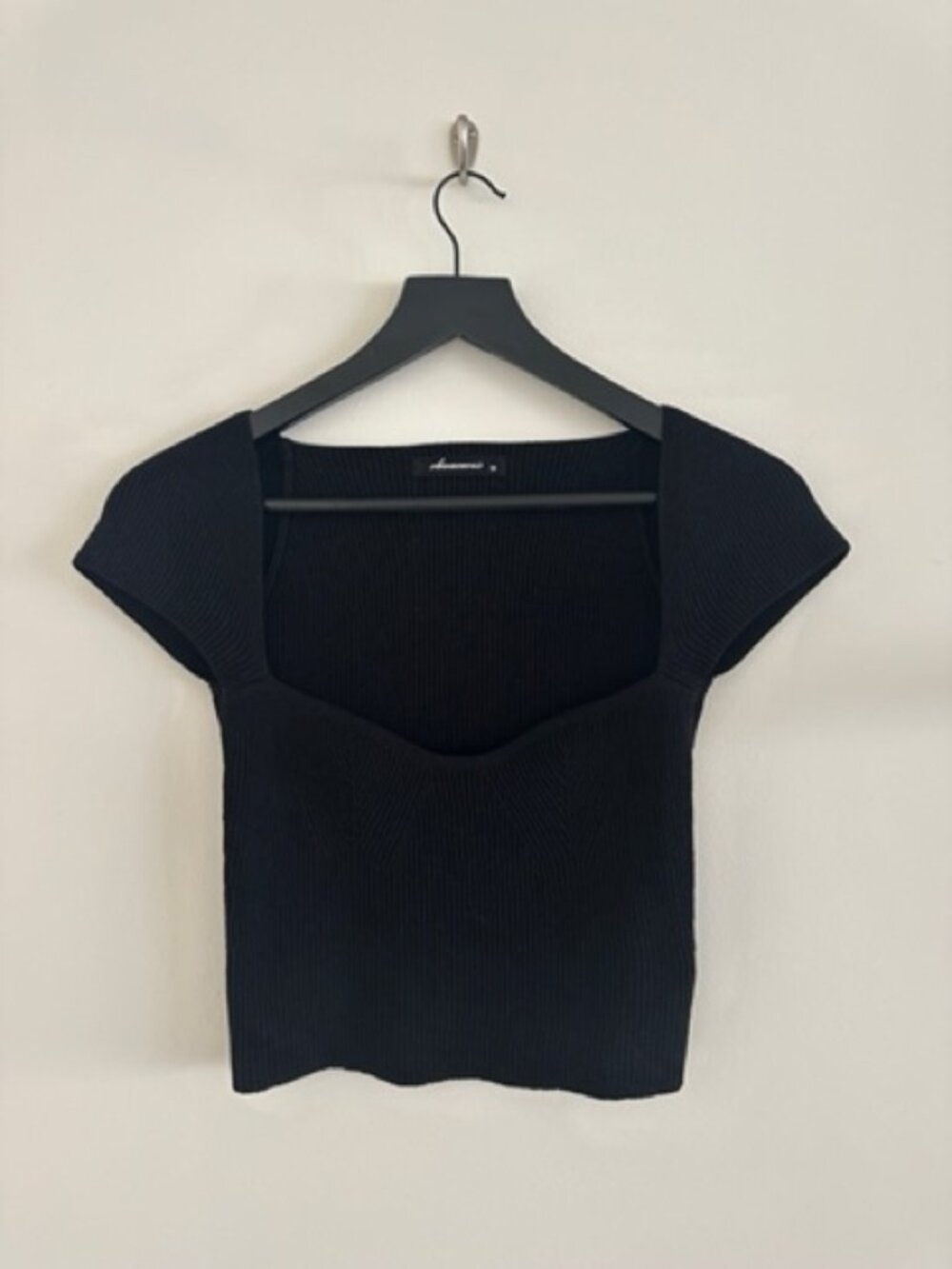 OLIVACEOUS Square Neck Ribbed Knit Top - Picture 2 of 4